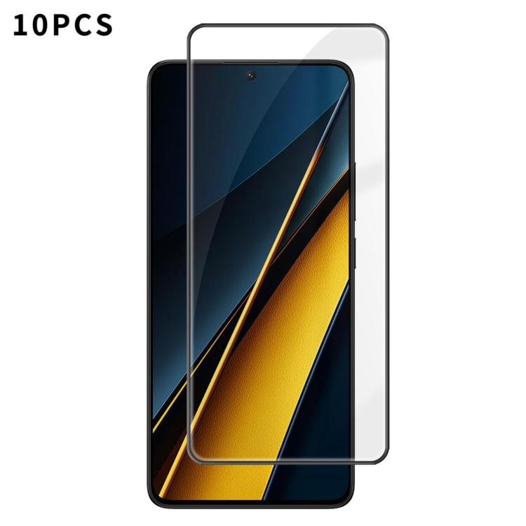 10pcs Kalebol High-Aluminum Screen-Printed Full-Coverage Anti-Fingerprint Black-Bordered HD Tempered Glass Film, For Xiaomi Poco M8 Power 5G, For Xiaomi 17T Pro 5G, For Xiaomi Poco C81 Pro 4G, For Xiaomi 17T 5G, For Xiaomi 17 Ultra, For Xiaomi 17 Pro M...