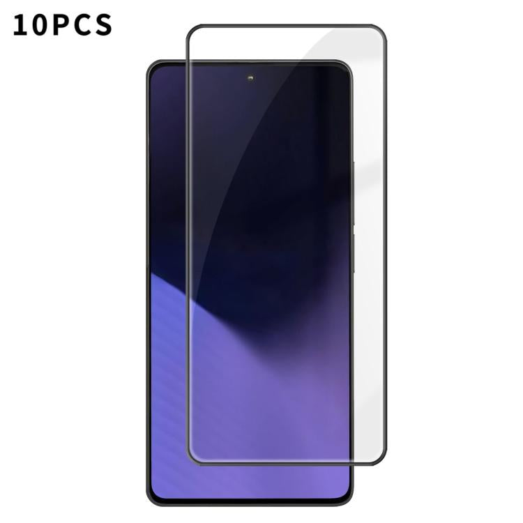 10pcs Kalebol High-Aluminum Screen-Printed Full-Coverage Anti-Fingerprint Black-Bordered HD Tempered Glass Film, For Xiaomi Poco M8 Power 5G, For Xiaomi 17T Pro 5G, For Xiaomi Poco C81 Pro 4G, For Xiaomi 17T 5G, For Xiaomi 17 Ultra, For Xiaomi 17 Pro M...
