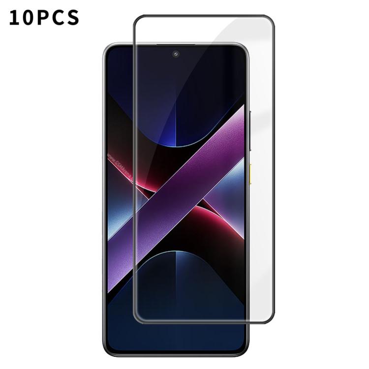 10pcs Kalebol High-Aluminum Screen-Printed Full-Coverage Anti-Fingerprint Black-Bordered HD Tempered Glass Film, For Xiaomi Poco M8 Power 5G, For Xiaomi 17T Pro 5G, For Xiaomi Poco C81 Pro 4G, For Xiaomi 17T 5G, For Xiaomi 17 Ultra, For Xiaomi 17 Pro M...