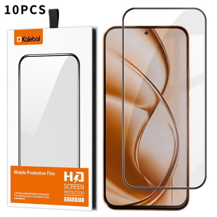 10pcs Kalebol High-Aluminum Screen-Printed Full-Coverage Anti-Fingerprint Black-Bordered HD Tempered Glass Film, For Xiaomi Poco M8 Power 5G, For Xiaomi 17T Pro 5G, For Xiaomi Poco C81 Pro 4G, For Xiaomi 17T 5G, For Xiaomi 17 Ultra, For Xiaomi 17 Pro M...