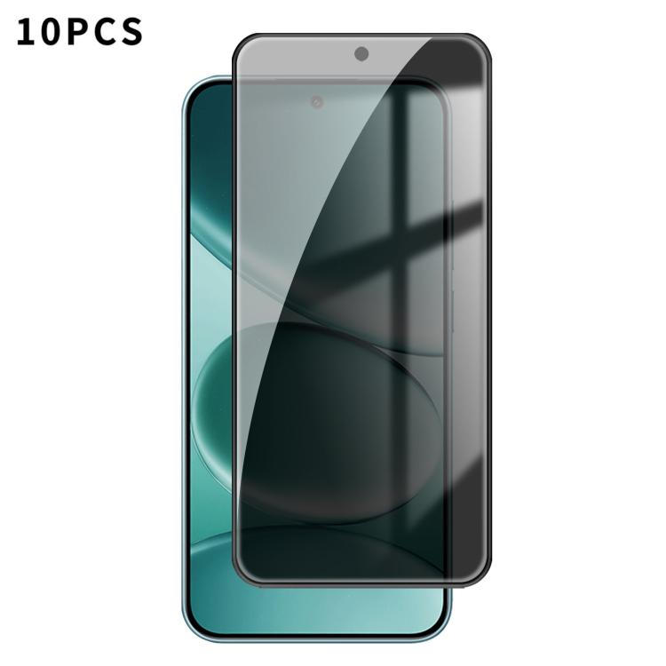 10pcs Kalebol High-Aluminum Screen-Printed Full-Coverage Black-Border Privacy Tempered Glass Film, For Redmi A7 Pro 171mm / Poco C85x 5G, For Redmi R70m 5G, For Redmi R70 5G, For Redmi Turbo 5 Pro Max / Poco X8 Pro Max                                  ...