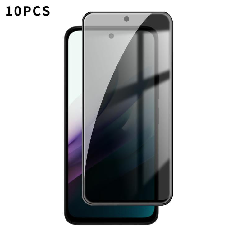 10pcs Kalebol High-Aluminum Screen-Printed Full-Coverage Black-Border Privacy Tempered Glass Film, For Redmi A7 Pro 171mm / Poco C85x 5G, For Redmi R70m 5G, For Redmi R70 5G, For Redmi Turbo 5 Pro Max / Poco X8 Pro Max                                  ...