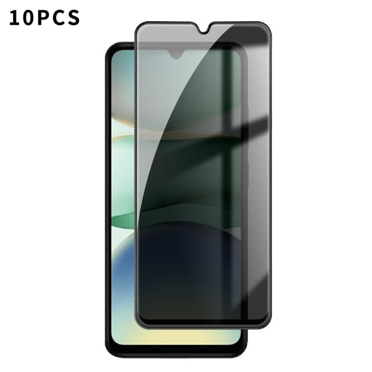 10pcs Kalebol High-Aluminum Screen-Printed Full-Coverage Black-Border Privacy Tempered Glass Film, For Redmi A7 Pro 171mm / Poco C85x 5G, For Redmi R70m 5G, For Redmi R70 5G, For Redmi Turbo 5 Pro Max / Poco X8 Pro Max                                  ...