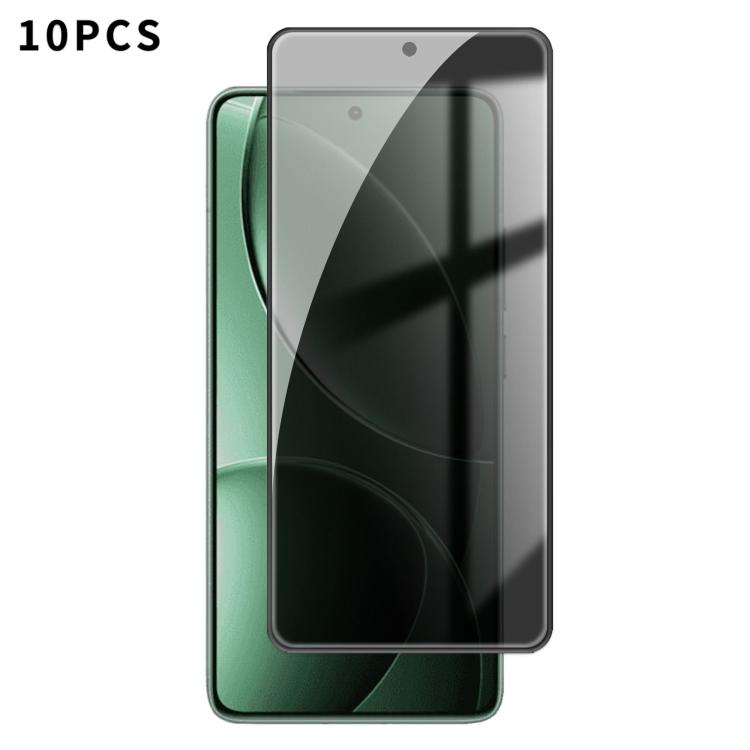 10pcs Kalebol High-Aluminum Screen-Printed Full-Coverage Black-Border Privacy Tempered Glass Film, For Redmi A7 Pro 171mm / Poco C85x 5G, For Redmi R70m 5G, For Redmi R70 5G, For Redmi Turbo 5 Pro Max / Poco X8 Pro Max                                  ...