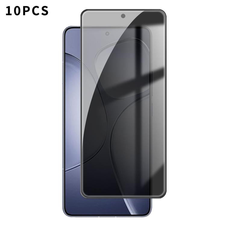 10pcs Kalebol High-Aluminum Screen-Printed Full-Coverage Black-Border Privacy Tempered Glass Film, For Redmi A7 Pro 171mm / Poco C85x 5G, For Redmi R70m 5G, For Redmi R70 5G, For Redmi Turbo 5 Pro Max / Poco X8 Pro Max                                  ...