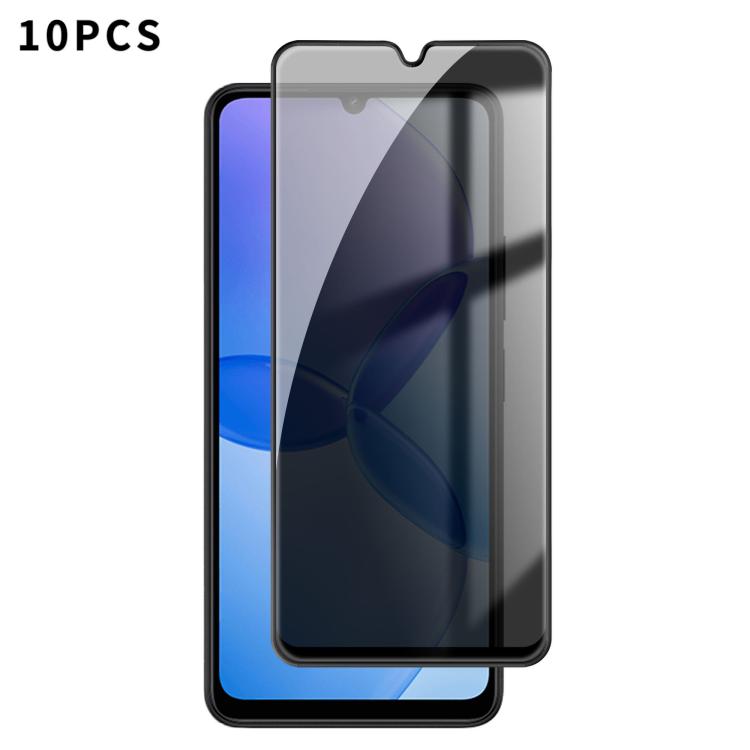 10pcs Kalebol High-Aluminum Screen-Printed Full-Coverage Black-Border Privacy Tempered Glass Film, For Redmi A7 Pro 171mm / Poco C85x 5G, For Redmi R70m 5G, For Redmi R70 5G, For Redmi Turbo 5 Pro Max / Poco X8 Pro Max                                  ...