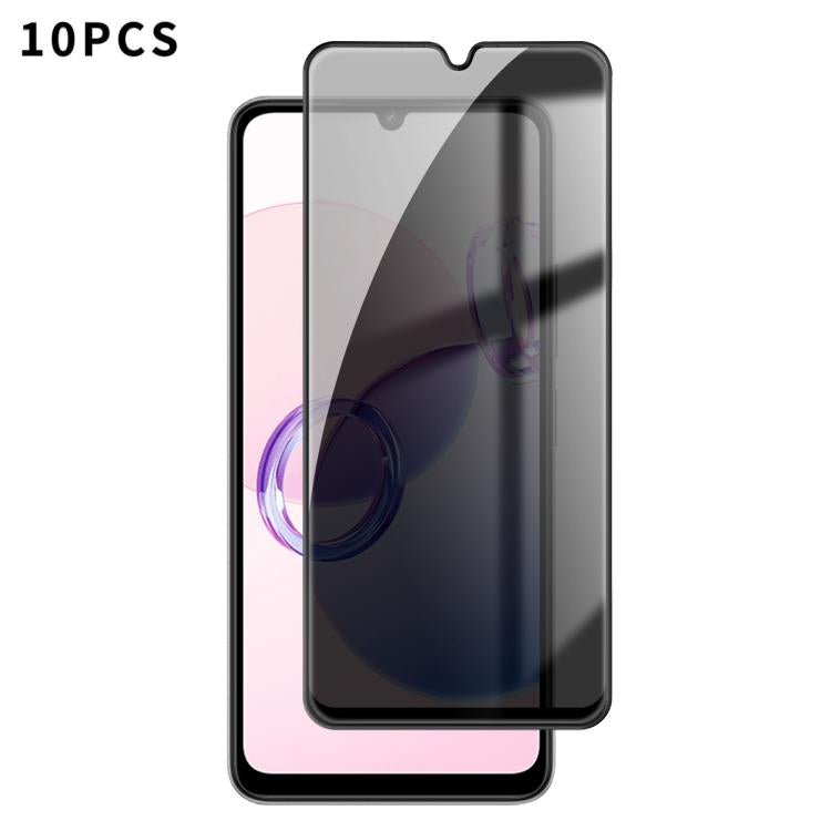 10pcs Kalebol High-Aluminum Screen-Printed Full-Coverage Black-Border Privacy Tempered Glass Film, For Redmi A7 Pro 171mm / Poco C85x 5G, For Redmi R70m 5G, For Redmi R70 5G, For Redmi Turbo 5 Pro Max / Poco X8 Pro Max                                  ...