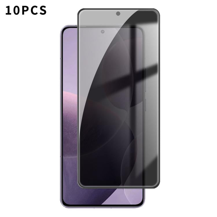10pcs Kalebol High-Aluminum Screen-Printed Full-Coverage Black-Border Privacy Tempered Glass Film, For Redmi A7 Pro 171mm / Poco C85x 5G, For Redmi R70m 5G, For Redmi R70 5G, For Redmi Turbo 5 Pro Max / Poco X8 Pro Max                                  ...
