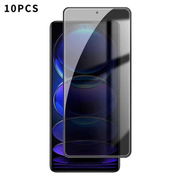 10pcs Kalebol High-Aluminum Screen-Printed Full-Coverage Black-Border Privacy Tempered Glass Film, For Redmi A7 Pro 171mm / Poco C85x 5G, For Redmi R70m 5G, For Redmi R70 5G, For Redmi Turbo 5 Pro Max / Poco X8 Pro Max                                  ...