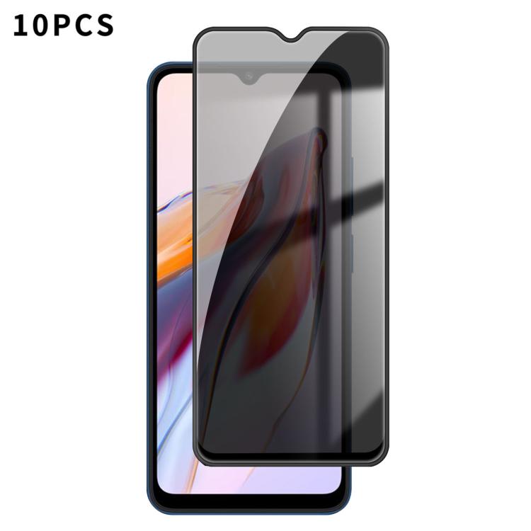 10pcs Kalebol High-Aluminum Screen-Printed Full-Coverage Black-Border Privacy Tempered Glass Film, For Redmi A7 Pro 171mm / Poco C85x 5G, For Redmi R70m 5G, For Redmi R70 5G, For Redmi Turbo 5 Pro Max / Poco X8 Pro Max                                  ...