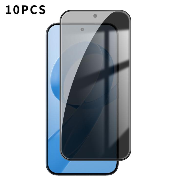 10pcs Kalebol High-Aluminum Screen-Printed Full-Coverage Black-Border Privacy Tempered Glass Film, For Redmi A7 Pro 171mm / Poco C85x 5G, For Redmi R70m 5G, For Redmi R70 5G, For Redmi Turbo 5 Pro Max / Poco X8 Pro Max                                  ...