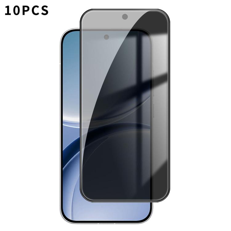 10pcs Kalebol High-Aluminum Screen-Printed Full-Coverage Black-Border Privacy Tempered Glass Film, For Redmi A7 Pro 171mm / Poco C85x 5G, For Redmi R70m 5G, For Redmi R70 5G, For Redmi Turbo 5 Pro Max / Poco X8 Pro Max                                  ...