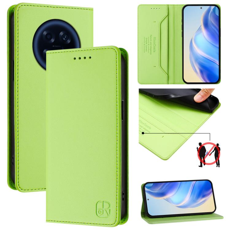 RC01 Dual-Folded Magnetic Suction RFID Leather Phone Case, For OPPO Reno16 F / FS 5G, For OPPO Reno16 / Reno16 Pro Global, For OPPO Find X9s Pro 5G, For OPPO Find X9 Ultra, For OPPO Find X9, For OPPO A6 GT 5G