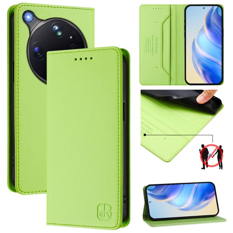 RC01 Dual-Folded Magnetic Suction RFID Leather Phone Case, For OPPO Reno16 F / FS 5G, For OPPO Reno16 / Reno16 Pro Global, For OPPO Find X9s Pro 5G, For OPPO Find X9 Ultra, For OPPO Find X9, For OPPO A6 GT 5G