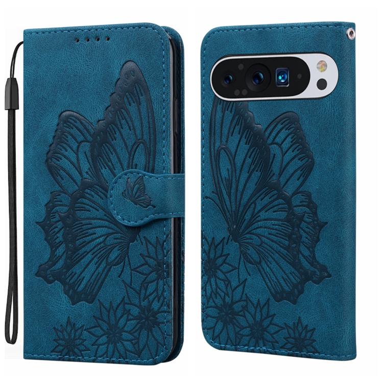 Retro Skin Feel Butterflies Embossing Horizontal Flip Leather Phone Case, For Google Pixel 10a, For Google Pixel 9 Pro XL / 10 Pro XL, For Google Pixel 9 / 10 Pro