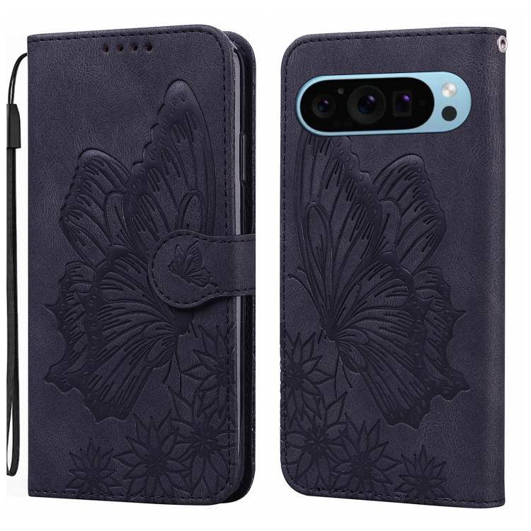 Retro Skin Feel Butterflies Embossing Horizontal Flip Leather Phone Case, For Google Pixel 10a, For Google Pixel 9 Pro XL / 10 Pro XL, For Google Pixel 9 / 10 Pro