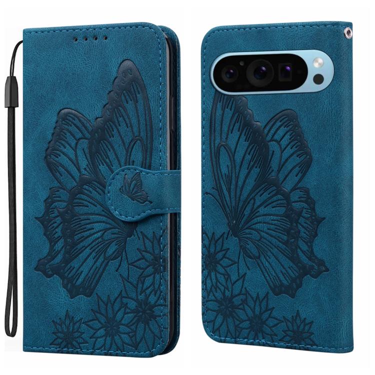 Retro Skin Feel Butterflies Embossing Horizontal Flip Leather Phone Case, For Google Pixel 10a, For Google Pixel 9 Pro XL / 10 Pro XL, For Google Pixel 9 / 10 Pro