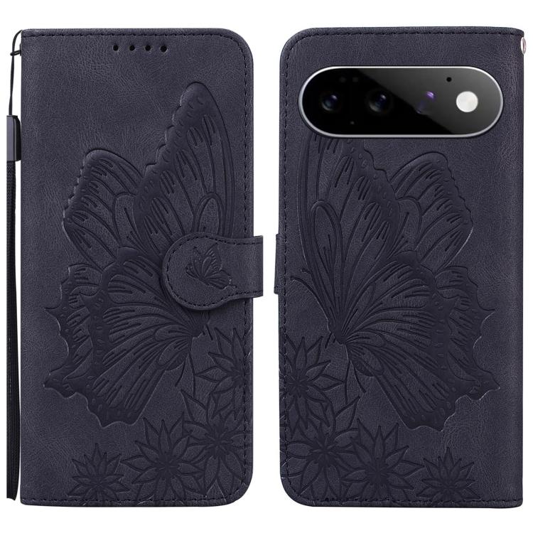 Retro Skin Feel Butterflies Embossing Horizontal Flip Leather Phone Case, For Google Pixel 11 Pro XL, For Google Pixel 11 / 11 Pro, For Google Pixel 10a, For Google Pixel 9 Pro XL / 10 Pro XL, For Google Pixel 9 / 10 Pro