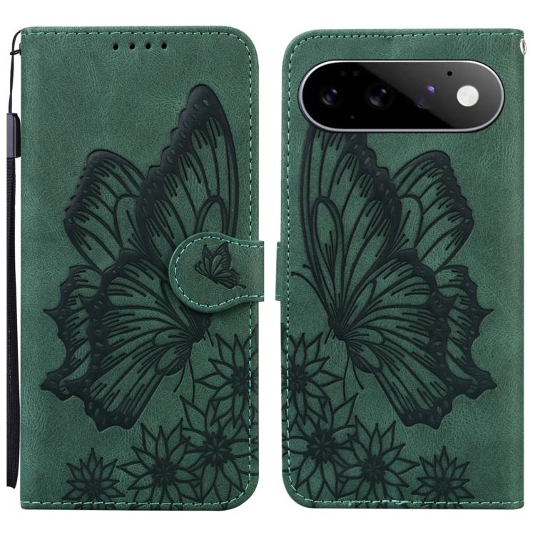 Retro Skin Feel Butterflies Embossing Horizontal Flip Leather Phone Case, For Google Pixel 11 Pro XL, For Google Pixel 11 / 11 Pro, For Google Pixel 10a, For Google Pixel 9 Pro XL / 10 Pro XL, For Google Pixel 9 / 10 Pro