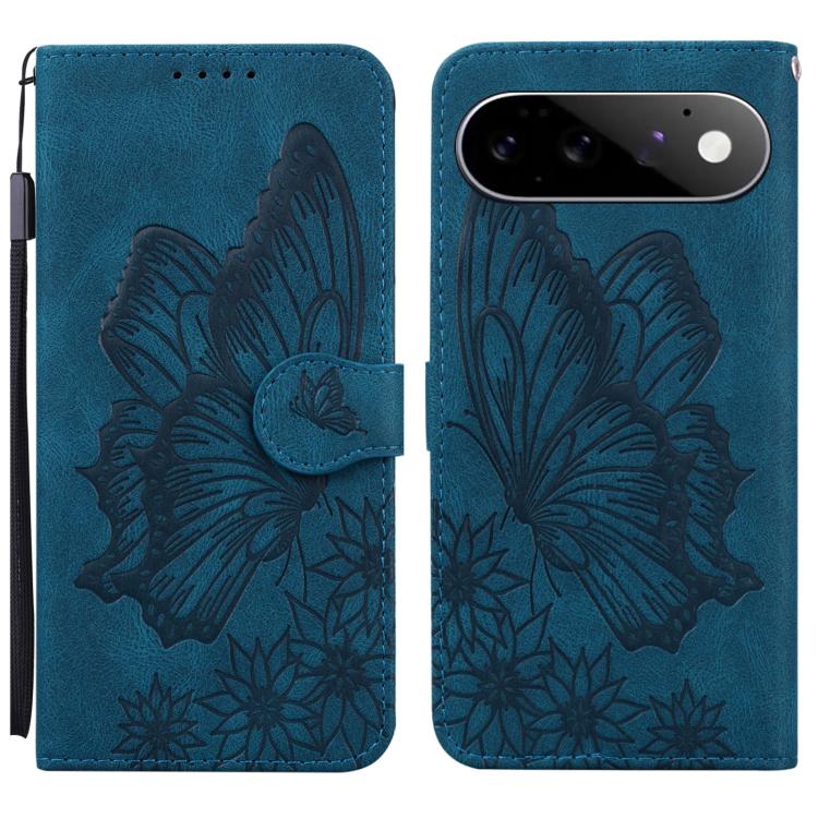 Retro Skin Feel Butterflies Embossing Horizontal Flip Leather Phone Case, For Google Pixel 11 Pro XL, For Google Pixel 11 / 11 Pro, For Google Pixel 10a, For Google Pixel 9 Pro XL / 10 Pro XL, For Google Pixel 9 / 10 Pro