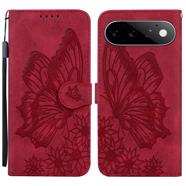 Retro Skin Feel Butterflies Embossing Horizontal Flip Leather Phone Case, For Google Pixel 11 Pro XL, For Google Pixel 11 / 11 Pro, For Google Pixel 10a, For Google Pixel 9 Pro XL / 10 Pro XL, For Google Pixel 9 / 10 Pro