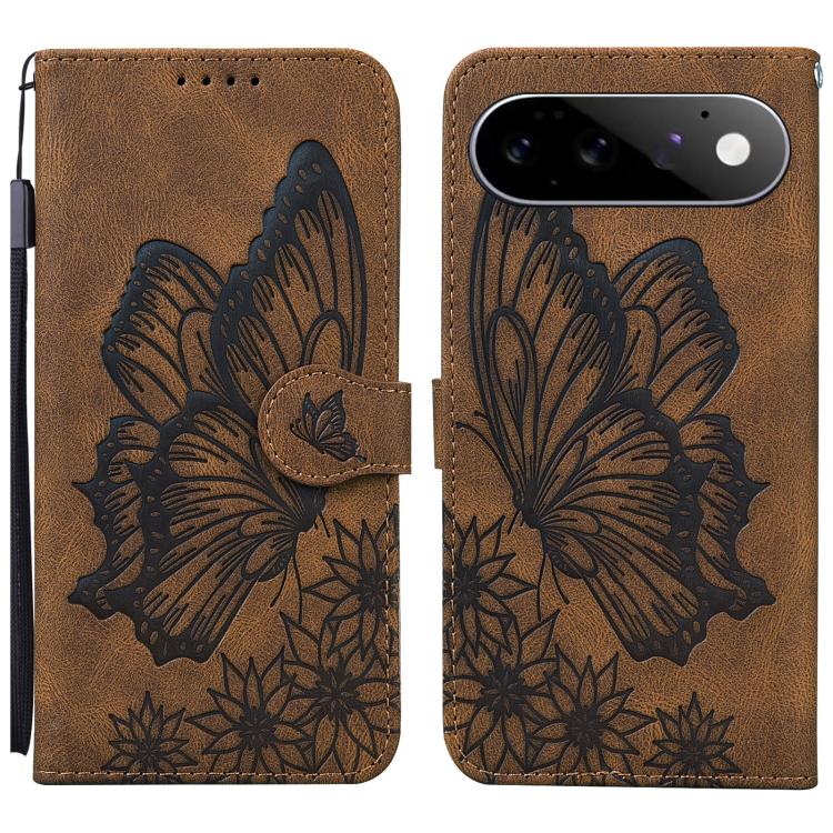 Retro Skin Feel Butterflies Embossing Horizontal Flip Leather Phone Case, For Google Pixel 11 Pro XL, For Google Pixel 11 / 11 Pro, For Google Pixel 10a, For Google Pixel 9 Pro XL / 10 Pro XL, For Google Pixel 9 / 10 Pro