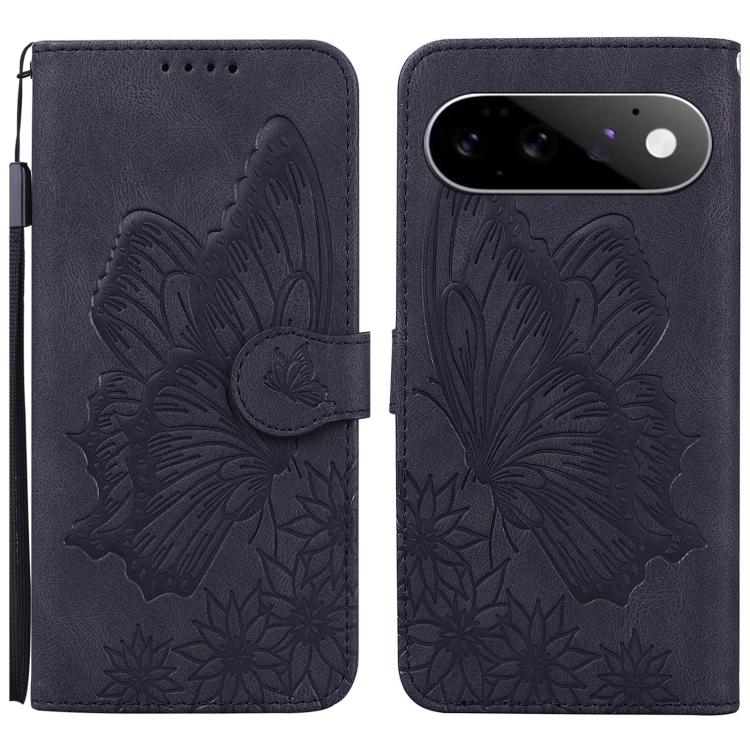 Retro Skin Feel Butterflies Embossing Horizontal Flip Leather Phone Case, For Google Pixel 11 Pro XL, For Google Pixel 11 / 11 Pro, For Google Pixel 10a, For Google Pixel 9 Pro XL / 10 Pro XL, For Google Pixel 9 / 10 Pro