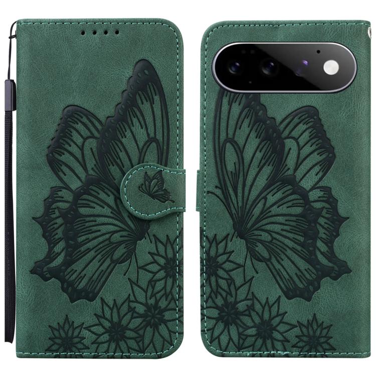 Retro Skin Feel Butterflies Embossing Horizontal Flip Leather Phone Case, For Google Pixel 11 Pro XL, For Google Pixel 11 / 11 Pro, For Google Pixel 10a, For Google Pixel 9 Pro XL / 10 Pro XL, For Google Pixel 9 / 10 Pro