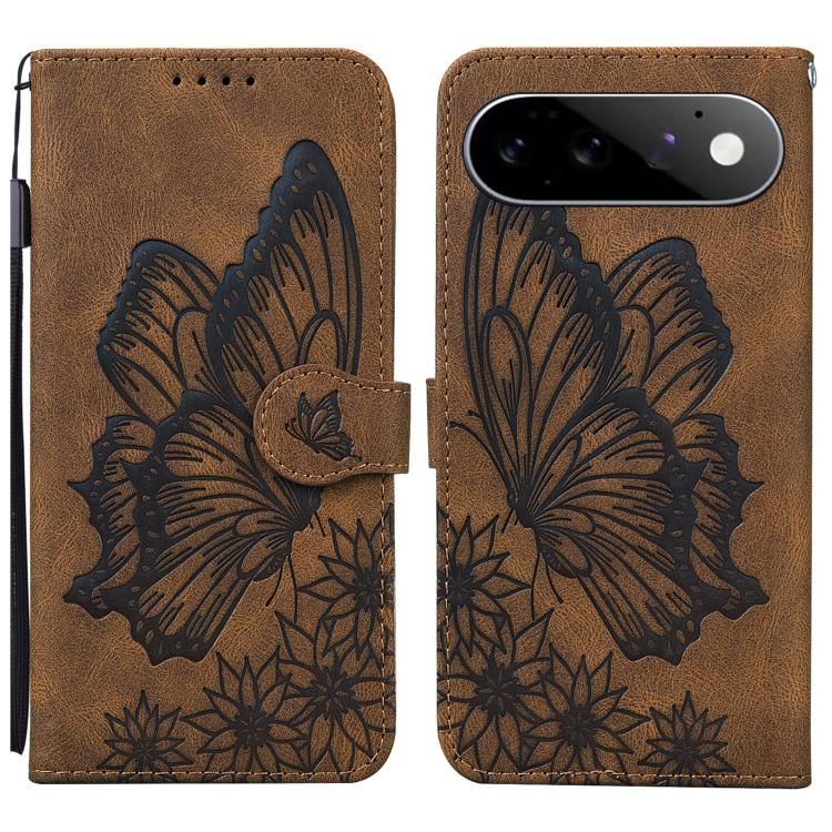 Retro Skin Feel Butterflies Embossing Horizontal Flip Leather Phone Case, For Google Pixel 11 Pro XL, For Google Pixel 11 / 11 Pro, For Google Pixel 10a, For Google Pixel 9 Pro XL / 10 Pro XL, For Google Pixel 9 / 10 Pro