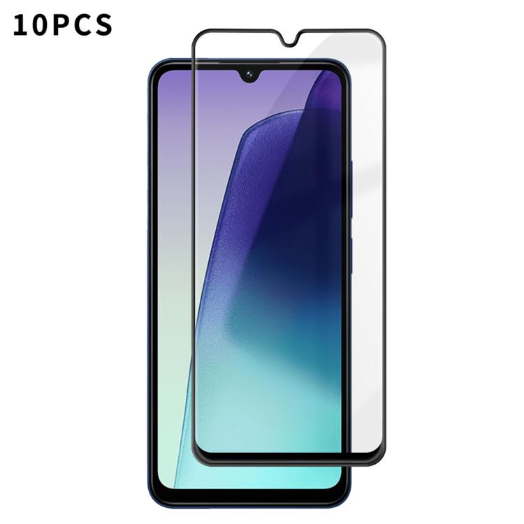 10pcs Kalebol High-Aluminum Screen-Printed Full-Coverage Anti-Fingerprint Black-Bordered HD Tempered Glass Film, For Redmi A7 Pro 171mm / Poco C85x 5G, For Redmi R70m 5G, For Redmi R70 5G, For Redmi Turbo 5 Pro Max / Poco X8 Pro Max                    ...