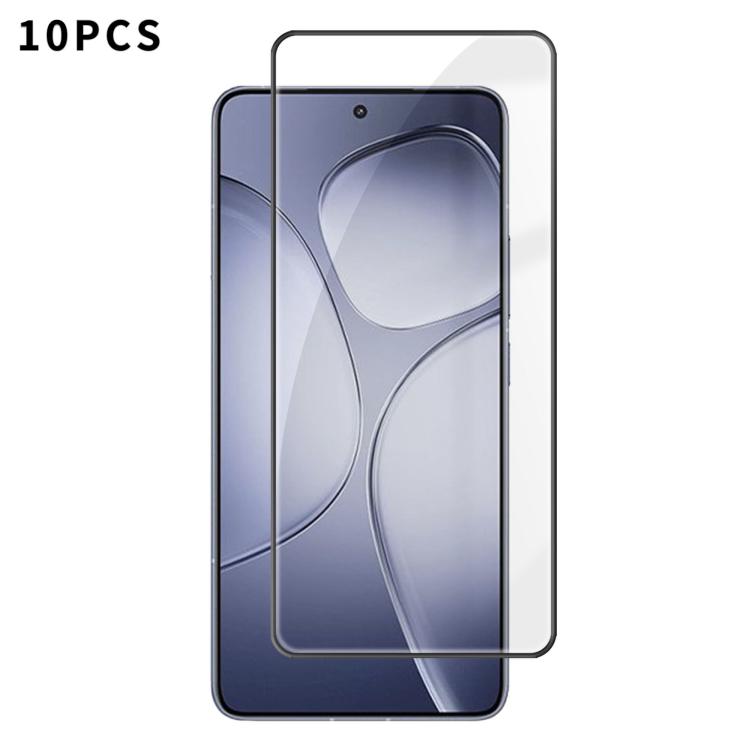 10pcs Kalebol High-Aluminum Screen-Printed Full-Coverage Anti-Fingerprint Black-Bordered HD Tempered Glass Film, For Redmi A7 Pro 171mm / Poco C85x 5G, For Redmi R70m 5G, For Redmi R70 5G, For Redmi Turbo 5 Pro Max / Poco X8 Pro Max                    ...
