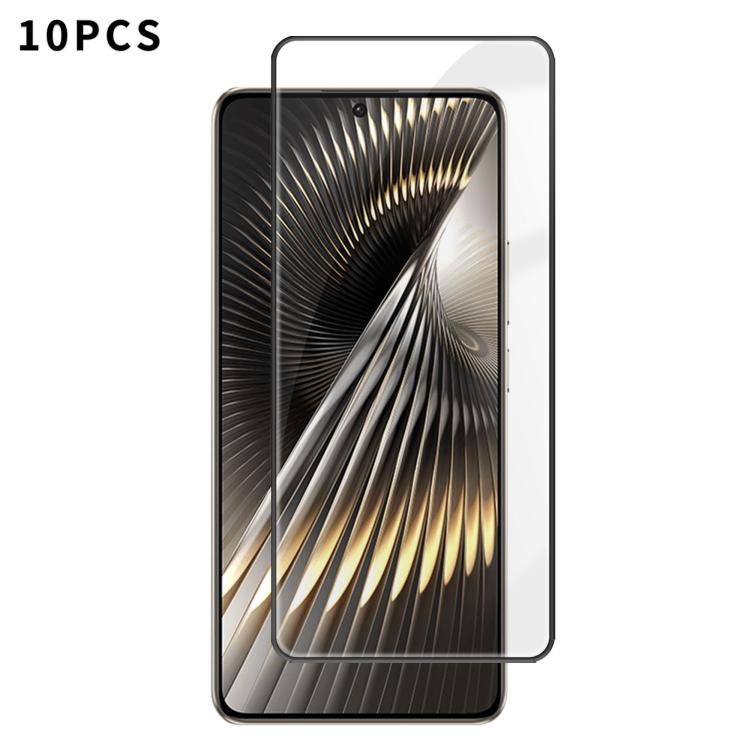 10pcs Kalebol High-Aluminum Screen-Printed Full-Coverage Anti-Fingerprint Black-Bordered HD Tempered Glass Film, For Redmi A7 Pro 171mm / Poco C85x 5G, For Redmi R70m 5G, For Redmi R70 5G, For Redmi Turbo 5 Pro Max / Poco X8 Pro Max                    ...