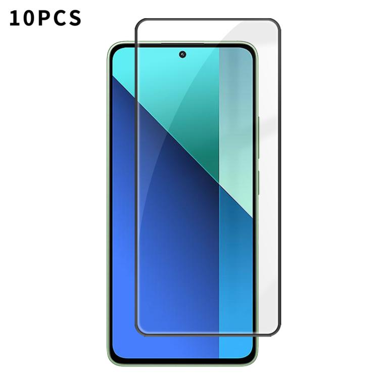 10pcs Kalebol High-Aluminum Screen-Printed Full-Coverage Anti-Fingerprint Black-Bordered HD Tempered Glass Film, For Redmi A7 Pro 171mm / Poco C85x 5G, For Redmi R70m 5G, For Redmi R70 5G, For Redmi Turbo 5 Pro Max / Poco X8 Pro Max                    ...