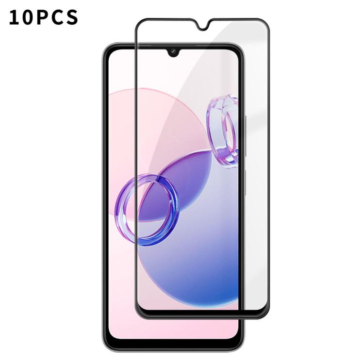 10pcs Kalebol High-Aluminum Screen-Printed Full-Coverage Anti-Fingerprint Black-Bordered HD Tempered Glass Film, For Redmi A7 Pro 171mm / Poco C85x 5G, For Redmi R70m 5G, For Redmi R70 5G, For Redmi Turbo 5 Pro Max / Poco X8 Pro Max                    ...
