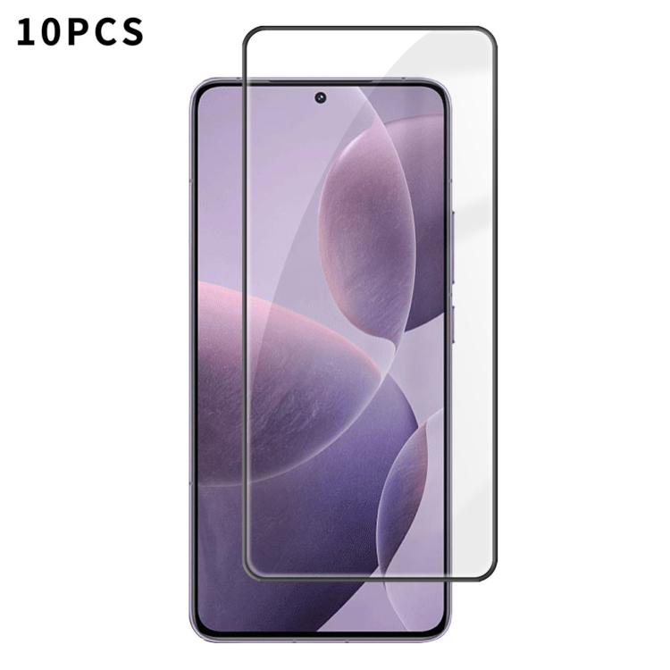 10pcs Kalebol High-Aluminum Screen-Printed Full-Coverage Anti-Fingerprint Black-Bordered HD Tempered Glass Film, For Redmi A7 Pro 171mm / Poco C85x 5G, For Redmi R70m 5G, For Redmi R70 5G, For Redmi Turbo 5 Pro Max / Poco X8 Pro Max                    ...