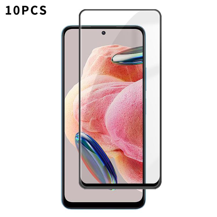 10pcs Kalebol High-Aluminum Screen-Printed Full-Coverage Anti-Fingerprint Black-Bordered HD Tempered Glass Film, For Redmi A7 Pro 171mm / Poco C85x 5G, For Redmi R70m 5G, For Redmi R70 5G, For Redmi Turbo 5 Pro Max / Poco X8 Pro Max                    ...