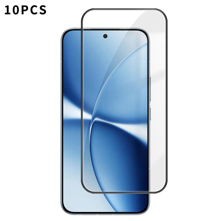 10pcs Kalebol High-Aluminum Screen-Printed Full-Coverage Anti-Fingerprint Black-Bordered HD Tempered Glass Film, For Redmi A7 Pro 171mm / Poco C85x 5G, For Redmi R70m 5G, For Redmi R70 5G, For Redmi Turbo 5 Pro Max / Poco X8 Pro Max                    ...