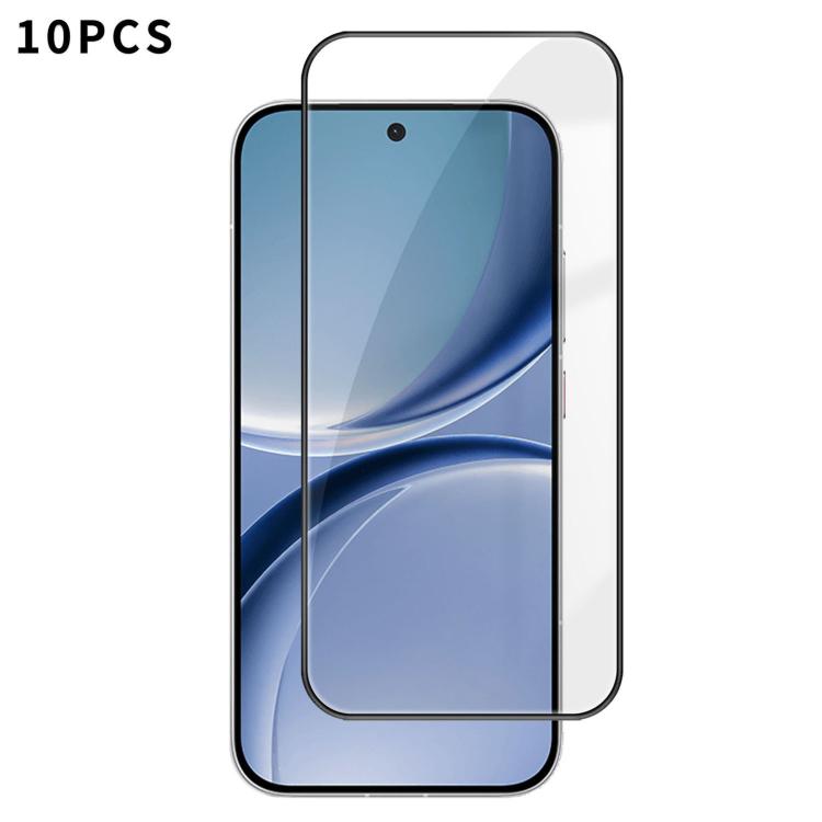 10pcs Kalebol High-Aluminum Screen-Printed Full-Coverage Anti-Fingerprint Black-Bordered HD Tempered Glass Film, For Redmi A7 Pro 171mm / Poco C85x 5G, For Redmi R70m 5G, For Redmi R70 5G, For Redmi Turbo 5 Pro Max / Poco X8 Pro Max                    ...