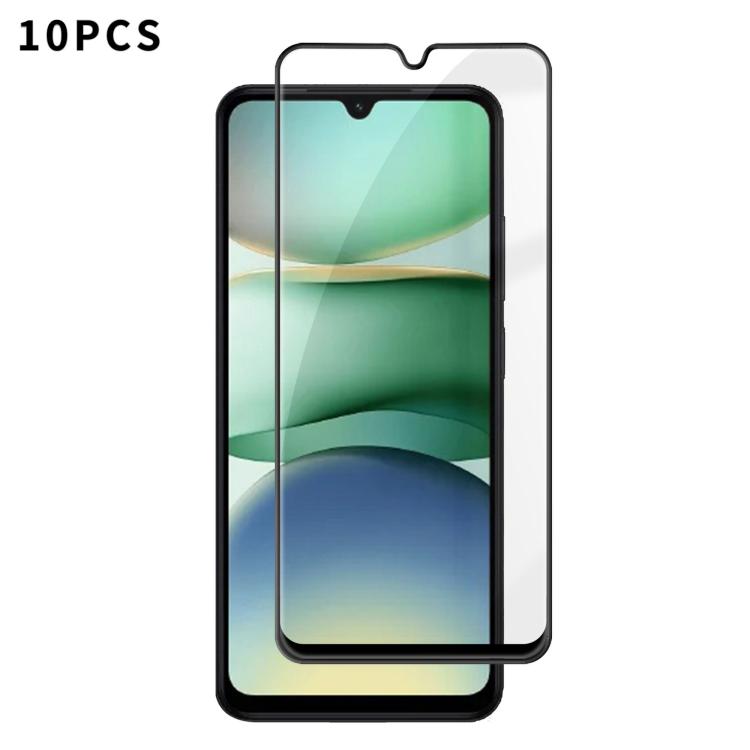 10pcs Kalebol High-Aluminum Screen-Printed Full-Coverage Anti-Fingerprint Black-Bordered HD Tempered Glass Film, For Redmi A7 Pro 171mm / Poco C85x 5G, For Redmi R70m 5G, For Redmi R70 5G, For Redmi Turbo 5 Pro Max / Poco X8 Pro Max                    ...
