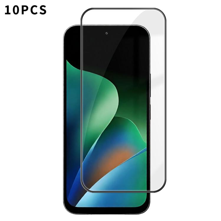 10pcs Kalebol High-Aluminum Screen-Printed Full-Coverage Anti-Fingerprint Black-Bordered HD Tempered Glass Film, For Redmi Note 17 Pro Max 5G Global 163mm, For Redmi Note 17 Pro 5G Global 163mm, For Redmi Note 17 5G Global 171mm                        ...