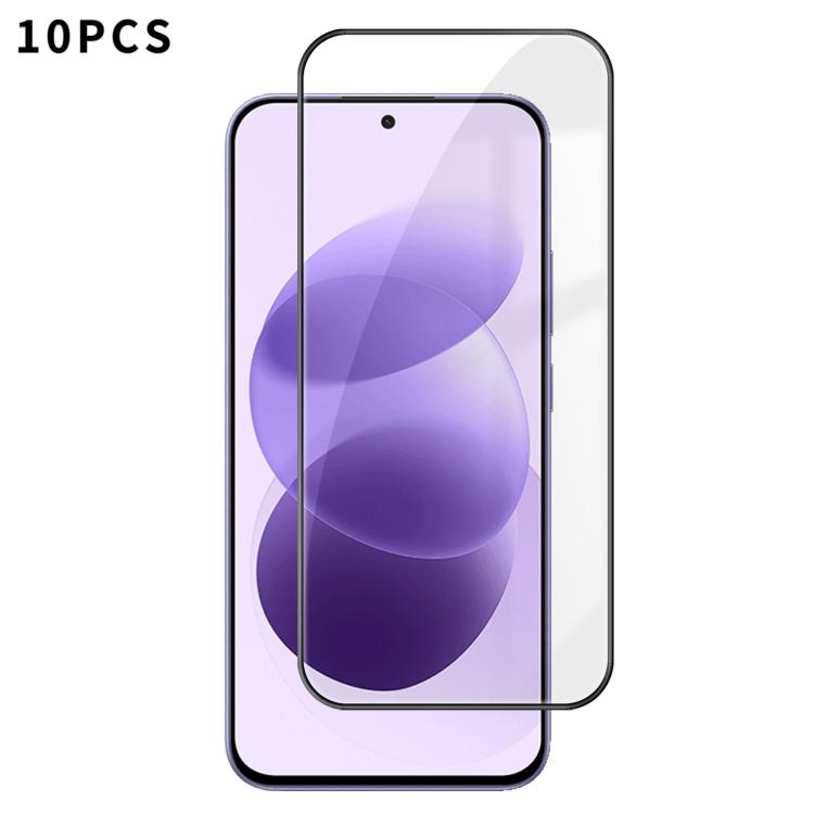 10pcs Kalebol High-Aluminum Screen-Printed Full-Coverage Anti-Fingerprint Black-Bordered HD Tempered Glass Film, For Redmi Note 17 Pro Max 5G Global 163mm, For Redmi Note 17 Pro 5G Global 163mm, For Redmi Note 17 5G Global 171mm                        ...