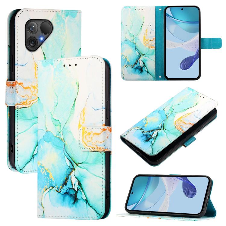 PT003 Marble Pattern Flip Leather Phone Case, For Fairphone 5