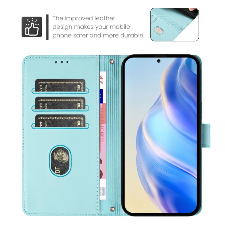 Smile Embossing RFID Leather Phone Case, For Fairphone 5