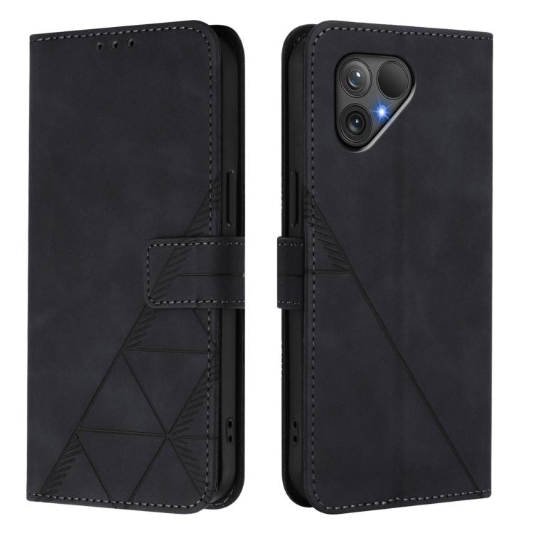 Crossbody 3D Embossed Flip Leather Phone Case, For Fairphone 5