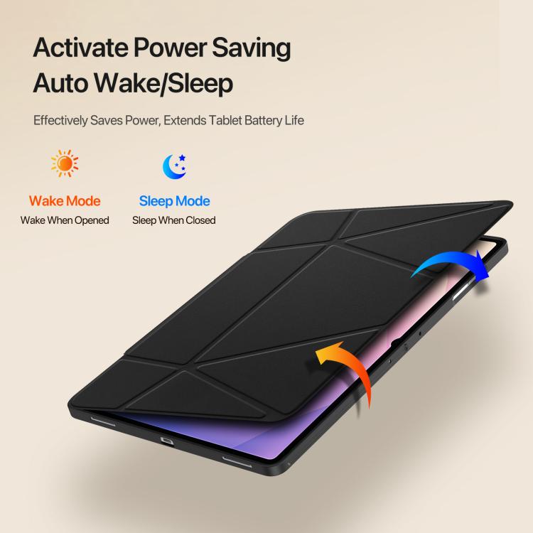 DUX DUCIS Vers Series PU + TPU Tablet Case, For Galaxy Tab S12 Ultra / S11 Ultra, For Samsung Galaxy Tab A11+ / A9+, For Samsung Galaxy Tab S10 Lite/S10 FE, For Samsung Galaxy Tab S11, For Samsung Galaxy Tab S10 FE+, For Samsung Galaxy Tab S10+ / S9+