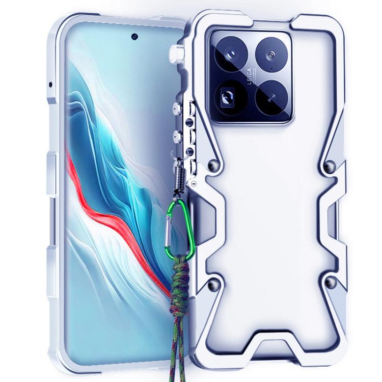 Trigger Design Hollow Metal Frame Phone Case with Lanyard, For Xiaomi 17 Max 5G, For Xiaomi 17T Pro 5G, For Xiaomi 17T 5G, For Xiaomi Poco X8 Pro Max 5G, For Xiaomi Poco X8 Pro 5G, For Xiaomi Poco M8 Pro 5G, For Xiaomi Poco M8 5G, For Xiaomi 17 Ultra  ...