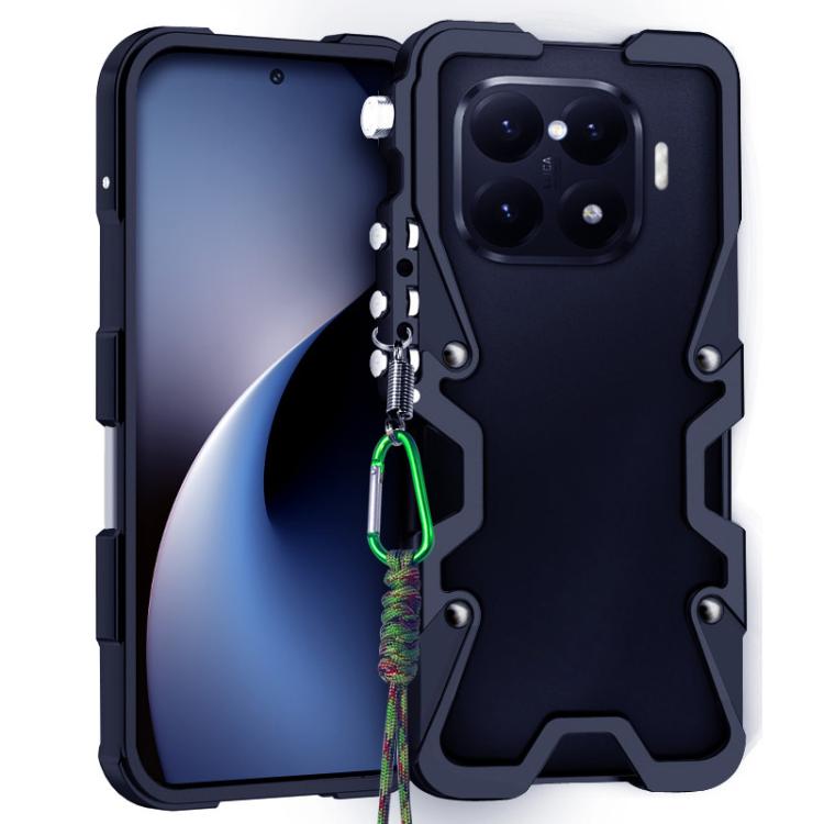 Trigger Design Hollow Metal Frame Phone Case with Lanyard, For Xiaomi 17 Max 5G, For Xiaomi 17T Pro 5G, For Xiaomi 17T 5G, For Xiaomi Poco X8 Pro Max 5G, For Xiaomi Poco X8 Pro 5G, For Xiaomi Poco M8 Pro 5G, For Xiaomi Poco M8 5G, For Xiaomi 17 Ultra  ...