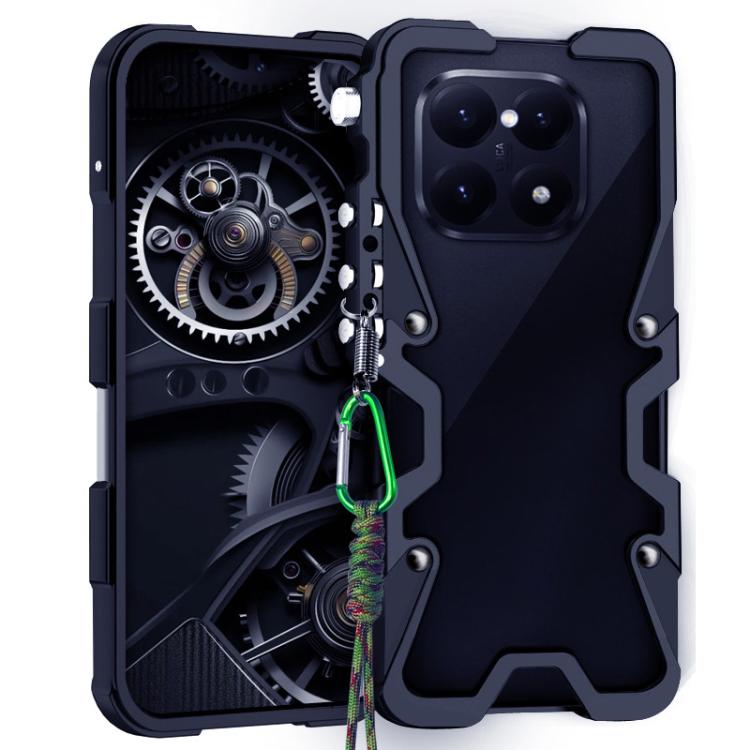 Trigger Design Hollow Metal Frame Phone Case with Lanyard, For Xiaomi 17 Max 5G, For Xiaomi 17T Pro 5G, For Xiaomi 17T 5G, For Xiaomi Poco X8 Pro Max 5G, For Xiaomi Poco X8 Pro 5G, For Xiaomi Poco M8 Pro 5G, For Xiaomi Poco M8 5G, For Xiaomi 17 Ultra  ...