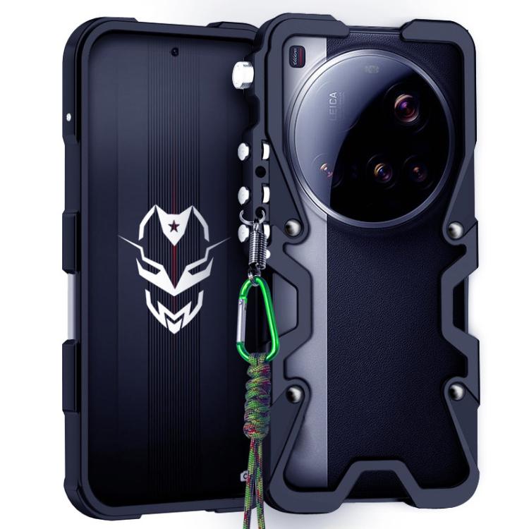 Trigger Design Hollow Metal Frame Phone Case with Lanyard, For Xiaomi 17 Max 5G, For Xiaomi 17T Pro 5G, For Xiaomi 17T 5G, For Xiaomi Poco X8 Pro Max 5G, For Xiaomi Poco X8 Pro 5G, For Xiaomi Poco M8 Pro 5G, For Xiaomi Poco M8 5G, For Xiaomi 17 Ultra  ...