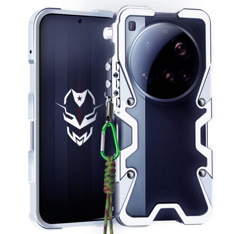 Trigger Design Hollow Metal Frame Phone Case with Lanyard, For Xiaomi 17 Max 5G, For Xiaomi 17T Pro 5G, For Xiaomi 17T 5G, For Xiaomi Poco X8 Pro Max 5G, For Xiaomi Poco X8 Pro 5G, For Xiaomi Poco M8 Pro 5G, For Xiaomi Poco M8 5G, For Xiaomi 17 Ultra  ...